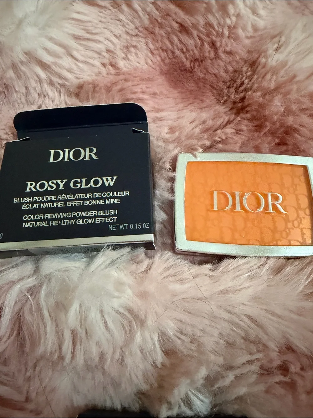 Dior Rosy Glow Powder Blush — Bright Orange Compact